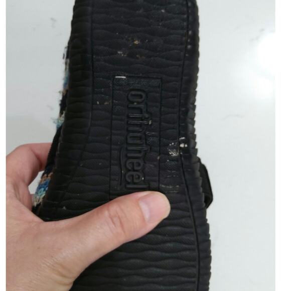 $Orthaheel tribal embroider Mary Jane shoes 7 womens leather ethnic comfort blue - Picture 7 of 7